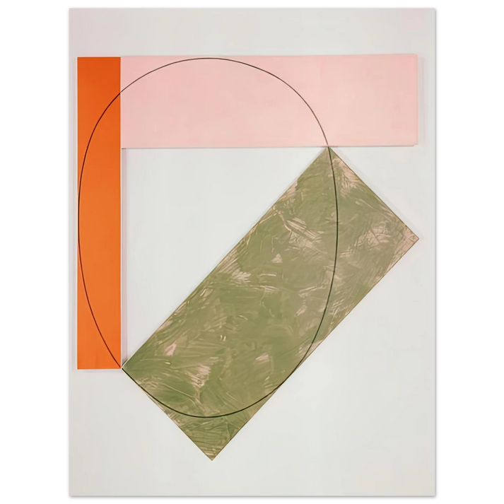 Robert Mangold - THREE COLOR FRAME PAINTING 1985 75x100 cm / 30x40inches Fine Art Poster