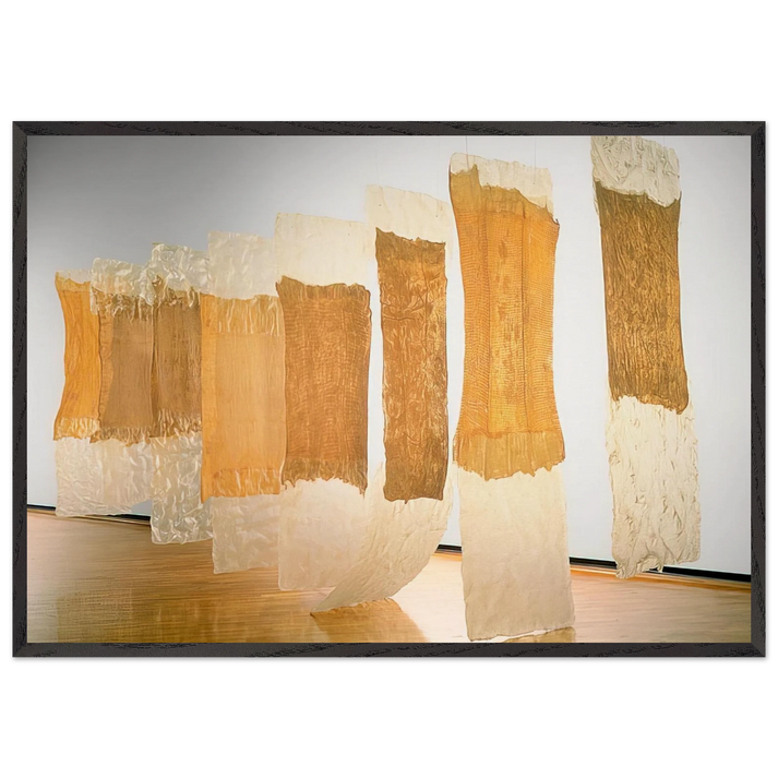 CONTINGENT 1968 - Eva Hesse 70x100 cm / 28x40 inches Framed Art Print – Black Wooden Frame