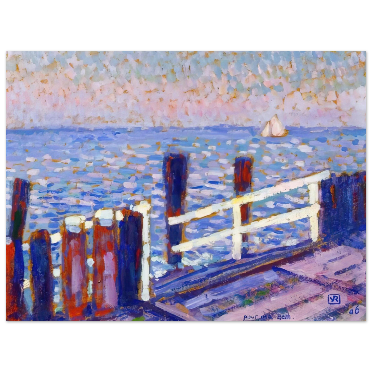 Theo van Rysselberghe - THE JETTY 1906 Fine Art Poster - Default Title