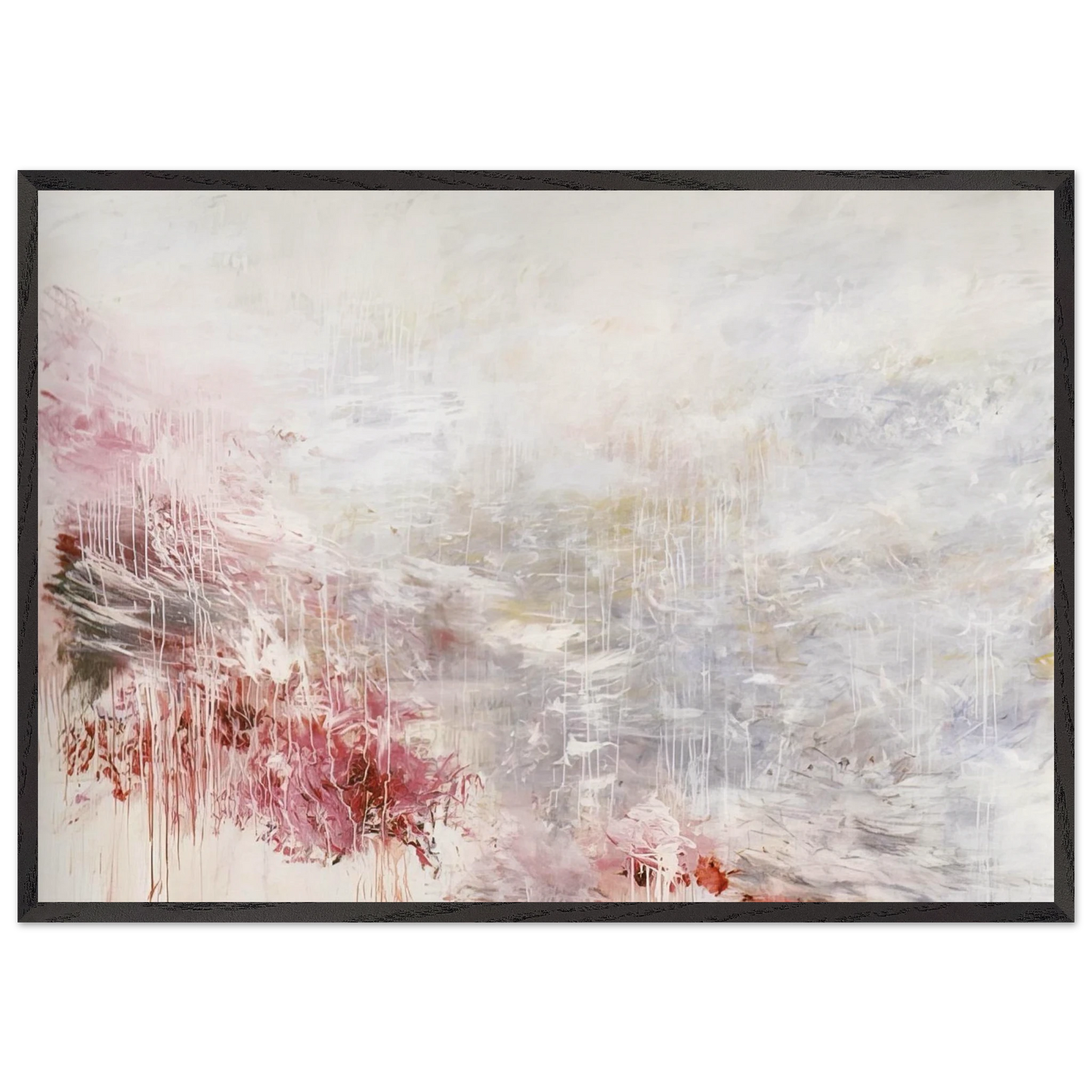 Hero and Leander To Christopher Marlowe Rome - Cy Twombly Framed Art Print – Black Wooden Frame - Default Title - -Framed Art Print