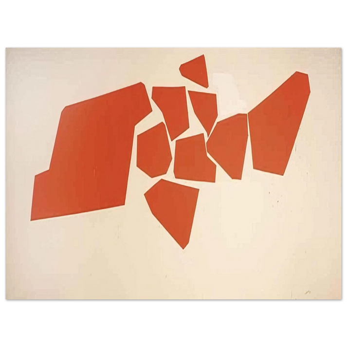 Robert Goodnough - Large Fragemented Shapes - 1968 75x100 cm / 30x40inches Fine Art Poster