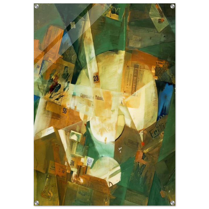 PICTURE WITH LIGHT CENTER 1919 - Kurt Schwitters Acrylic Print - 70x100 cm / 28x40″ inches