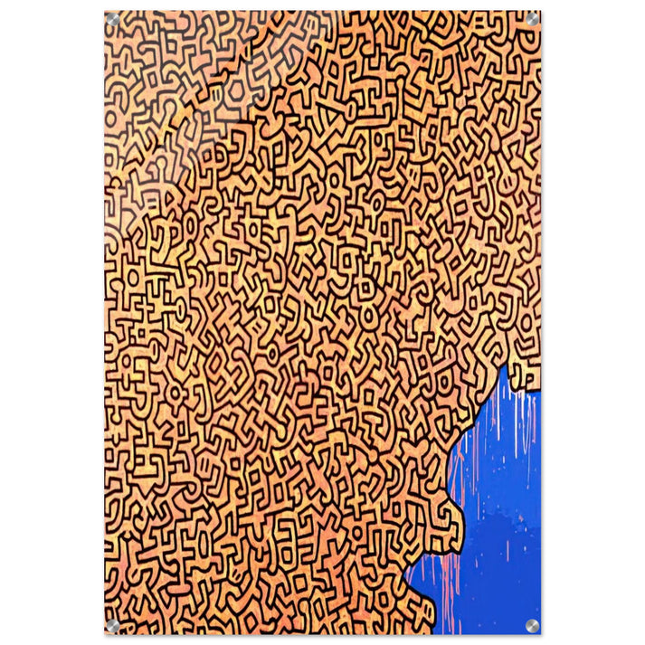 BRAZIL 1989 - Keith Haring Acrylic Print - 70x100 cm / 28x40″ inches | Keith Haring Wall Art | Keith Haring Prints