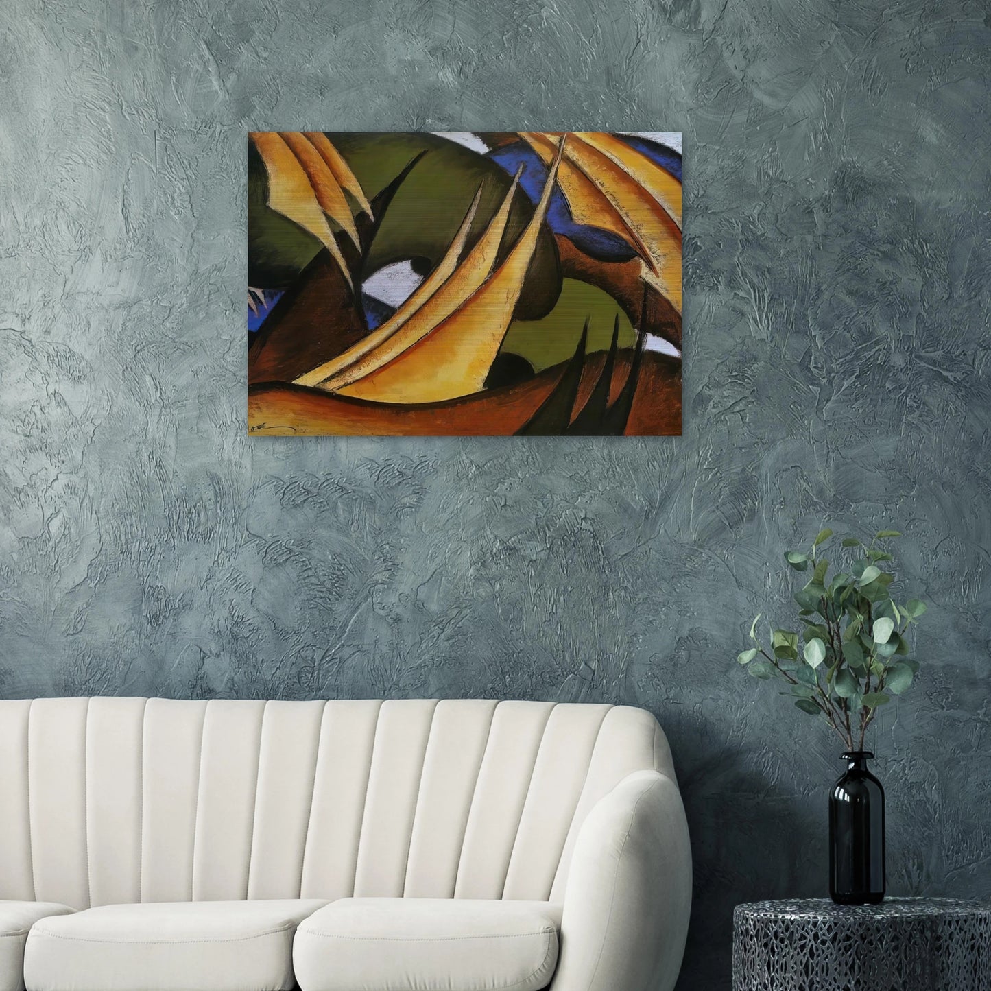 Sails - 1912 - Arthur Dove Brushed Aluminum Print - 70x100 cm / 28x40 inches | Arthur Dove Aluminum Print | Arthur Dove Prints