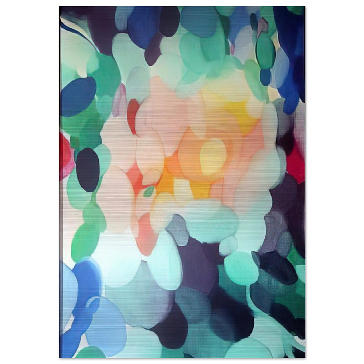 Golden Center in the Ladder - Alice Baber Brushed Aluminum Print - 70x100 cm / 28x40 inches | Alice Baber Aluminum Print | Alice Baber Prints