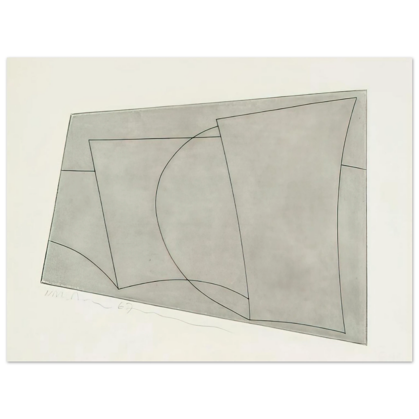 Ben Nicholson - Aegean 2 - 1967 Fine Art Poster - Default Title