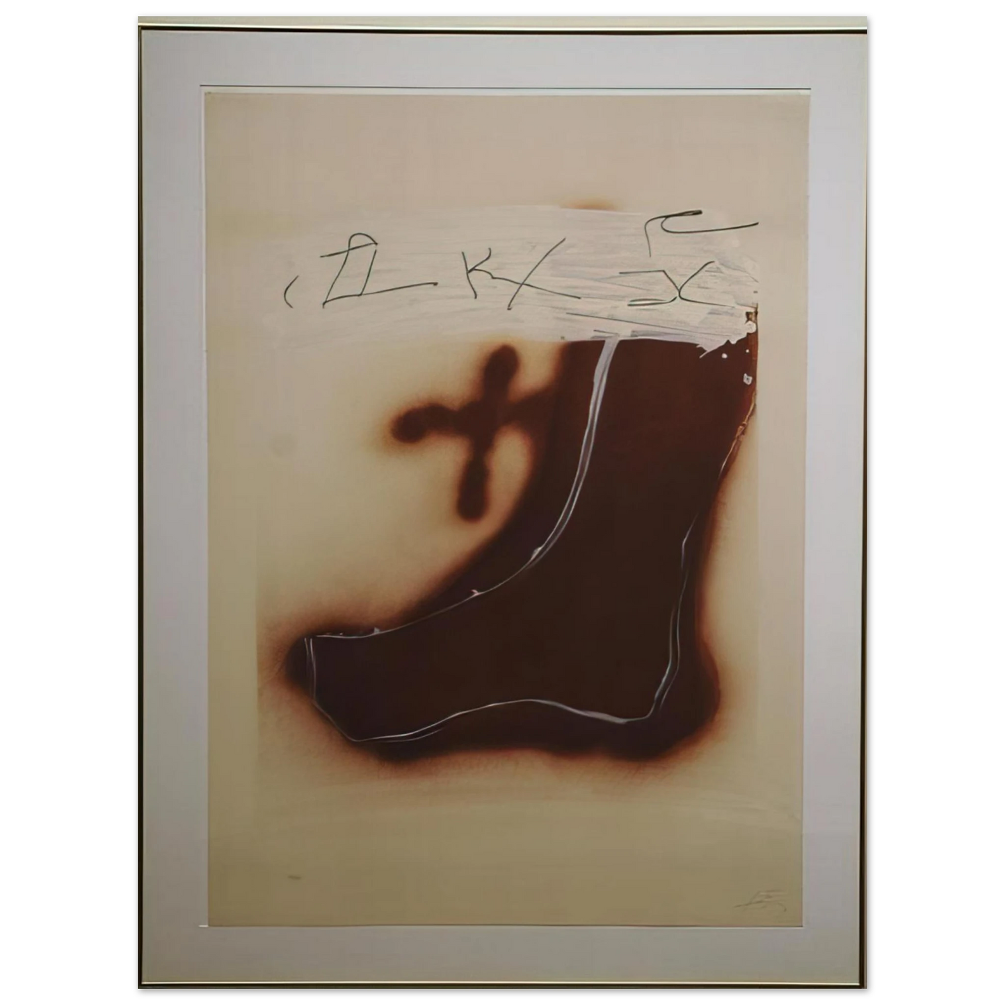 Antoni Tapies - PIED MARRON 1982 Fine Art Poster - Default Title