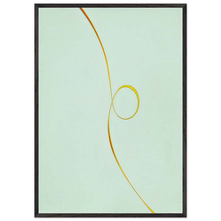 Untitled February - 1970 - Lorser Feitelson 70x100 cm / 28x40 inches Framed Art Print – Black Wooden Frame