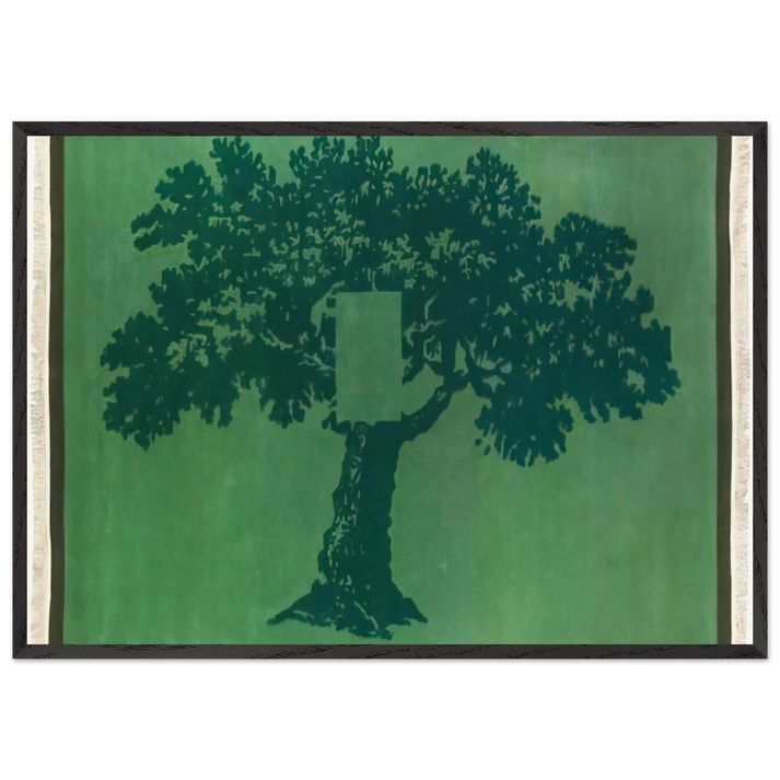 Albero Per Terra - 1984 - Mario Schifano 70x100 cm / 28x40 inches Framed Art Print – Black Wooden Frame
