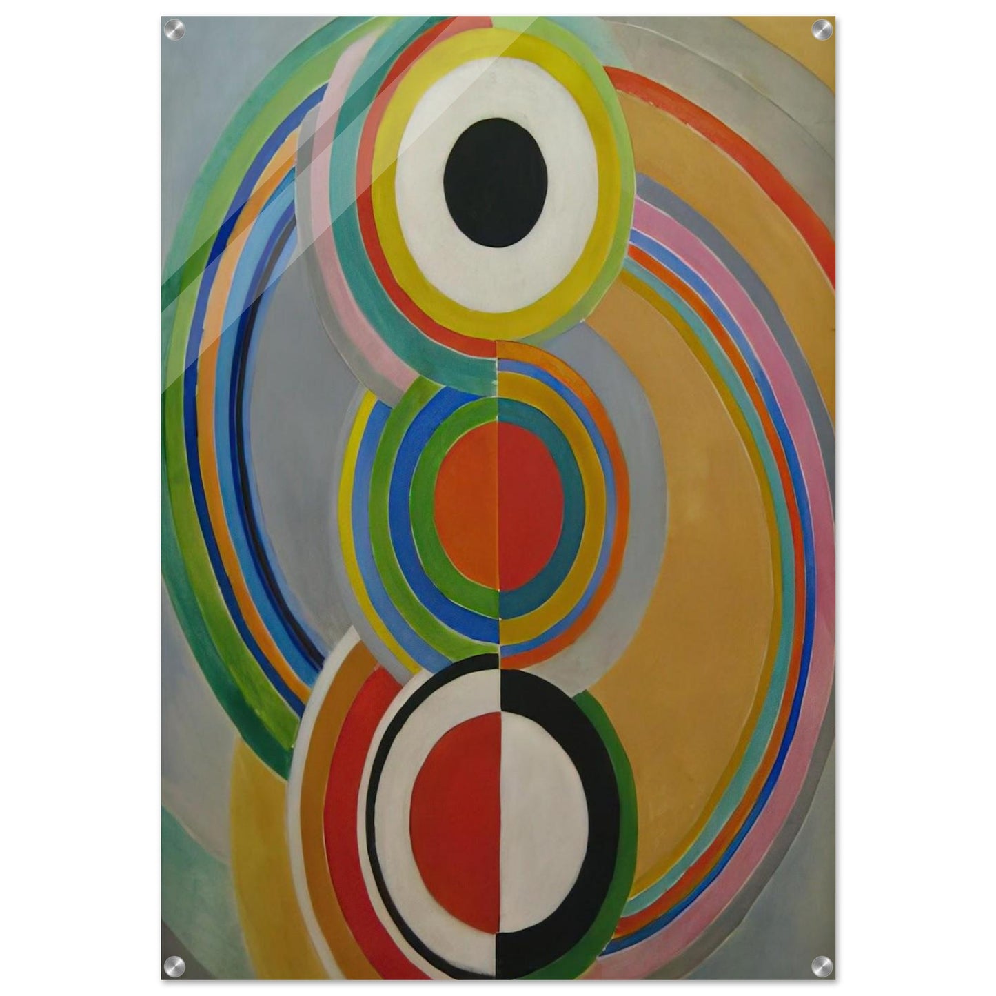 RYTHME 1 - Sonia Delaunay Acrylic Print - 70x100 cm / 28x40″ inches