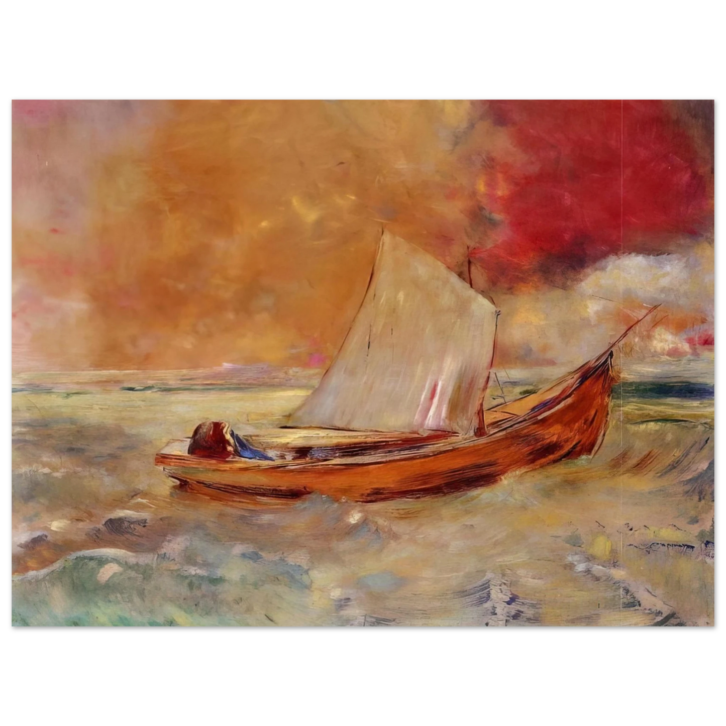 Odilon Redon - YELLOW BOAT Fine Art Poster - Default Title