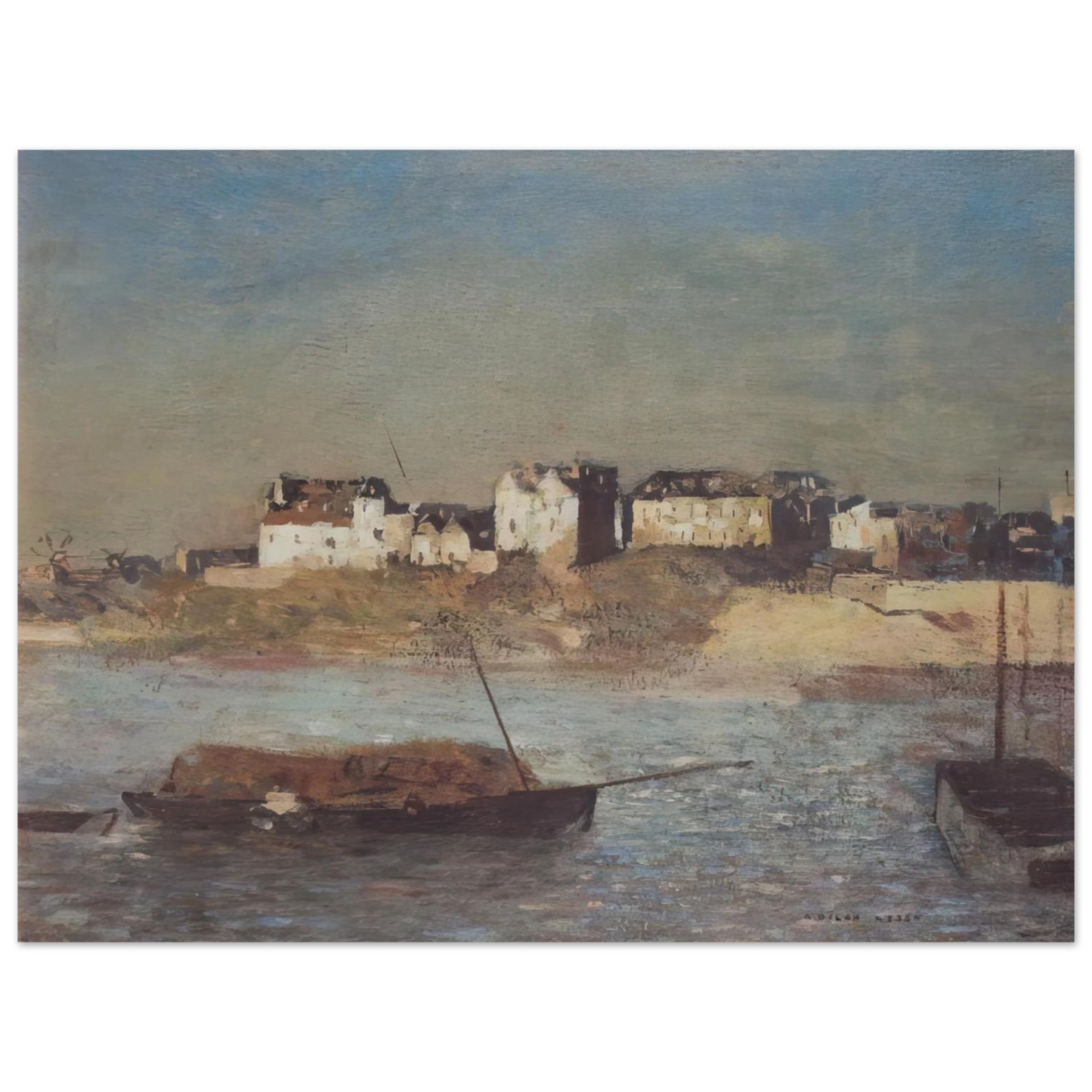 Odilon Redon - BRETON HARBOUR Fine Art Poster - Default Title