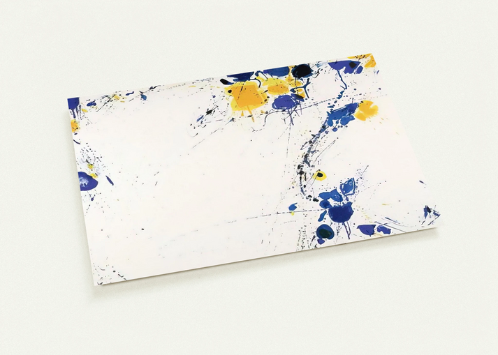 Foot Print By Sam Francis Pack of 10 Post Cards | Sam Francis Post Cards | A6 (10.5 x 14.8 cm) - 4.1 x 5.8 inches