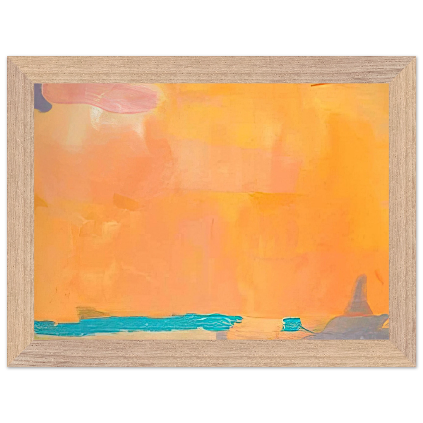 Helen Frankenthaler - Royal Fireworks - 1975 Wall art - 15x20 cm / 6x8 inches - Premium Wooden Framed Poster With Fine Art Paper - Black frame