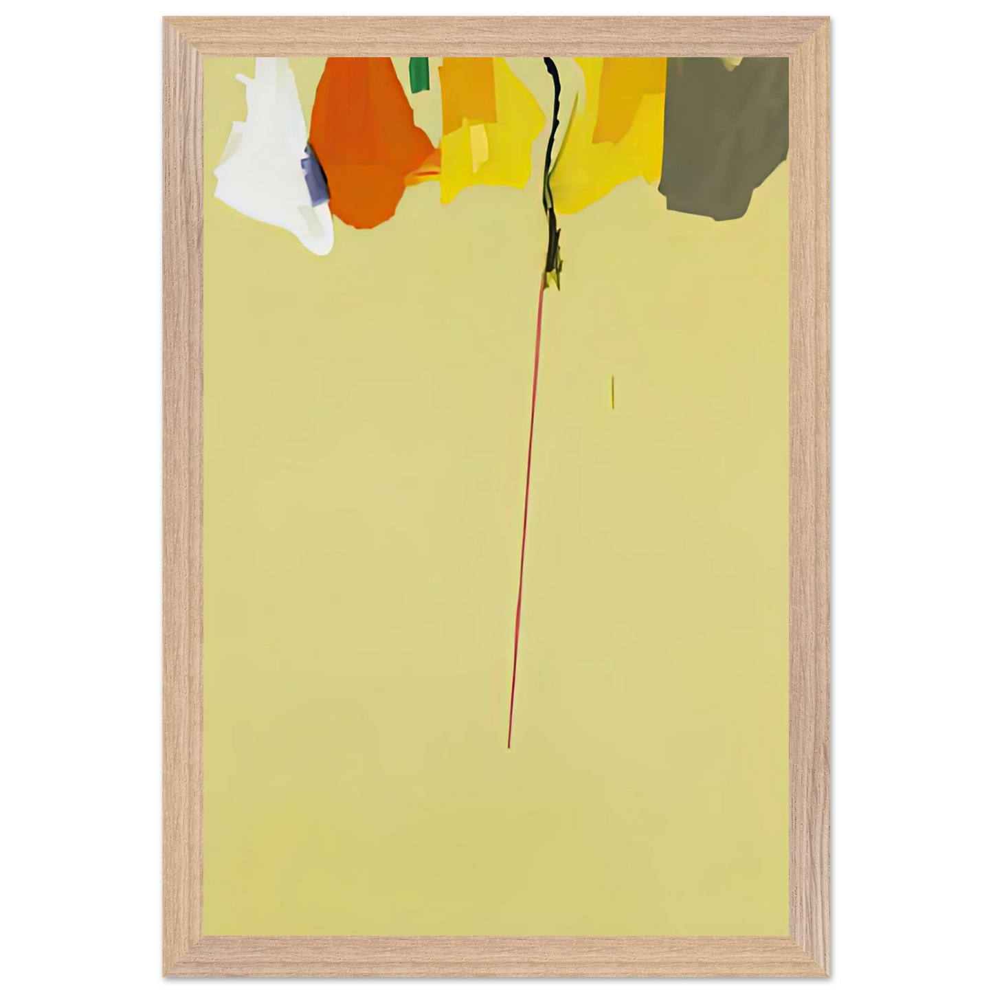 Helen Frankenthaler - Rapunzel, 1974- Wall Art - 30x40 cm / 12x16 inches - Premium Wooden Framed Poster With Fine Art Paper - Wood frame