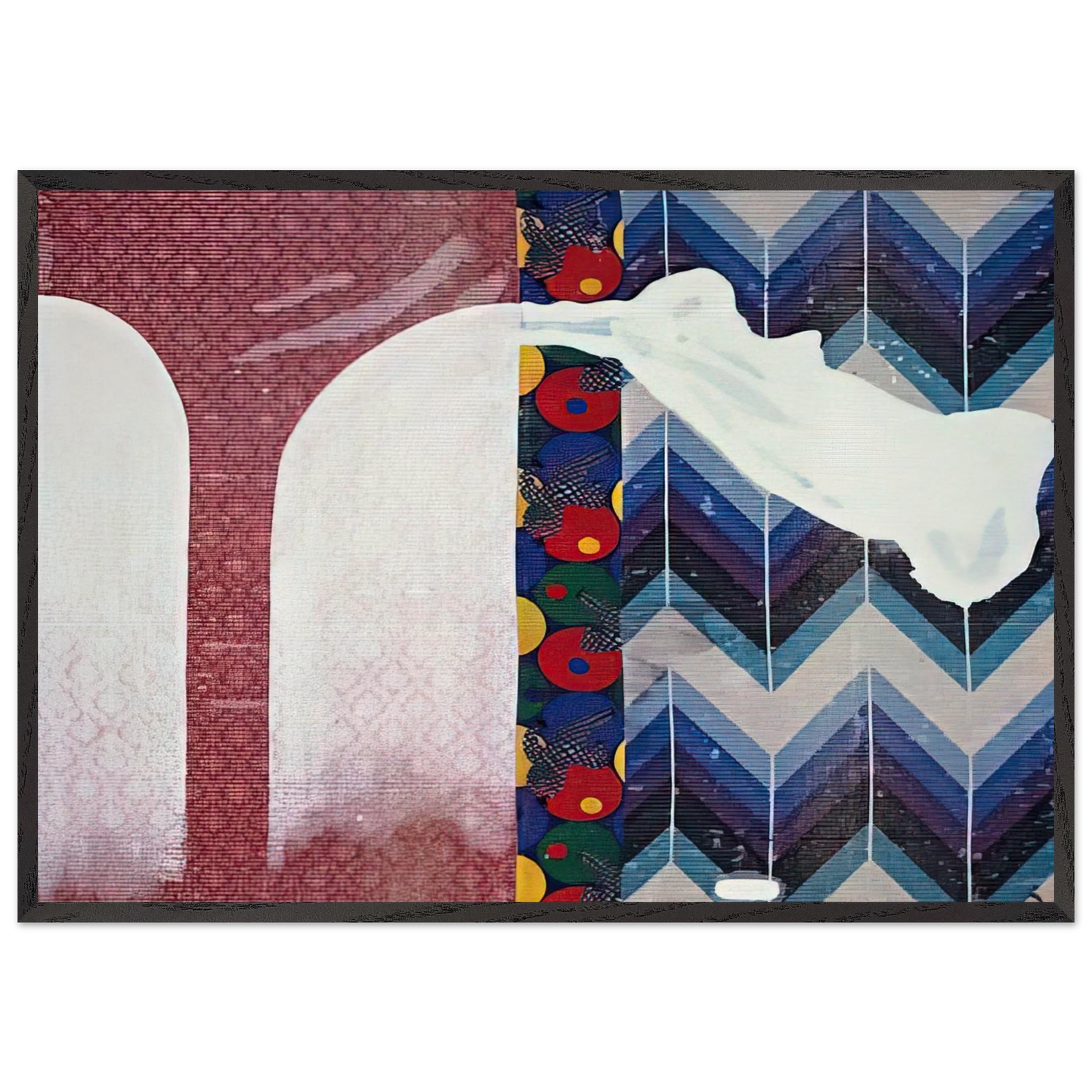 UNTITLED LENS PAINTING 2007 - Sigmar Polke Framed Art Print – Black Wooden Frame - Default Title - -Framed Art Print