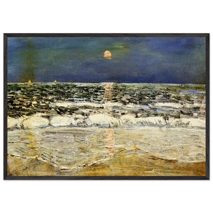 East Hampton N1 - Childe Hassam 70x100 cm / 28x40 inches Framed Art Print – Black Wooden Frame