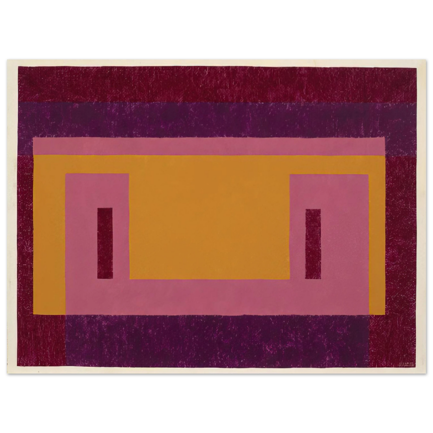 Josef Albers - VARIANT ADOBE FAMILIAR FRONT 1948 Fine Art Poster - Default Title