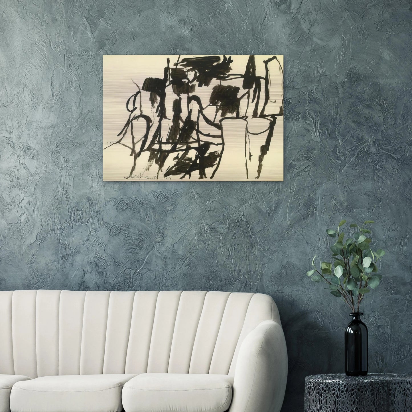 UNTITLED 4 - Philip Guston Brushed Aluminum Print - 70x100 cm / 28x40 inches | Philip Guston Aluminum Print | Philip Guston Prints