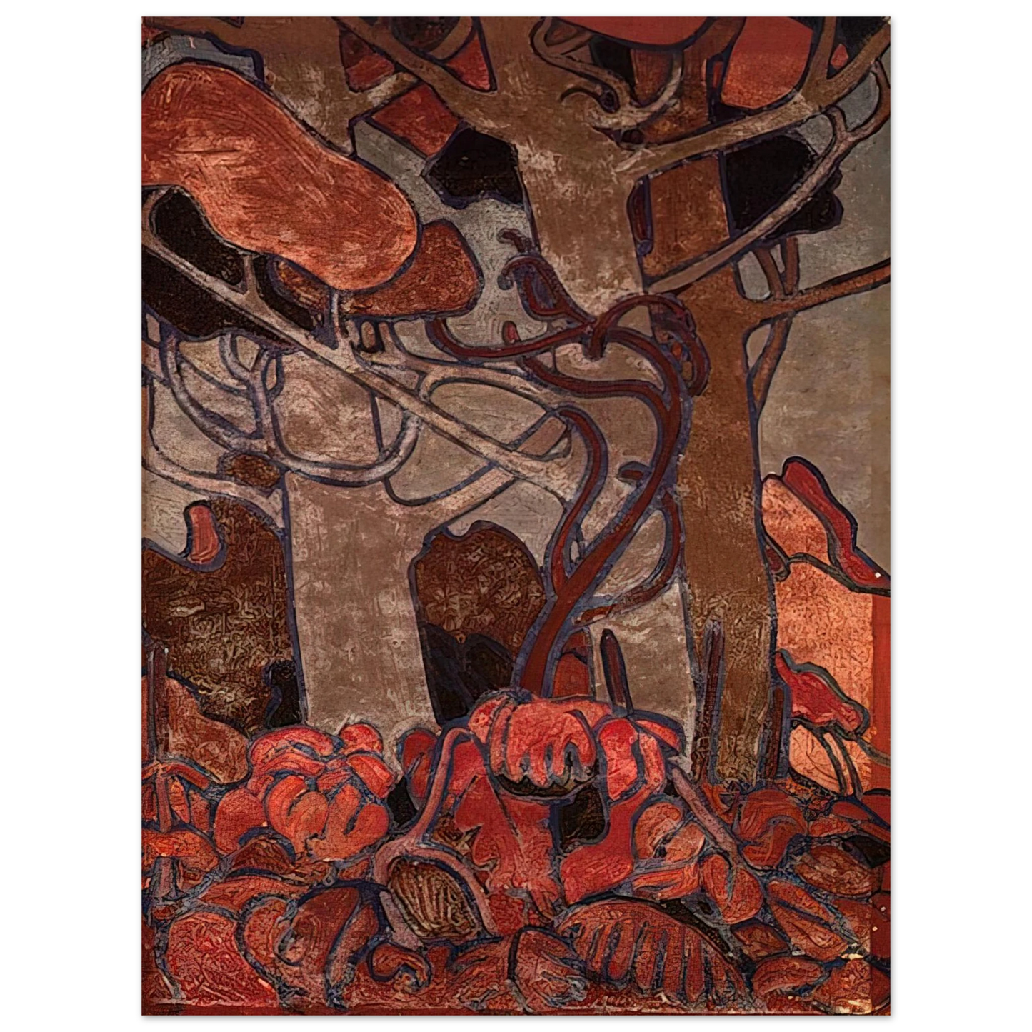 Tom Thomson - FOREST UNDERGROWTH I 1916 Fine Art Poster - Default Title