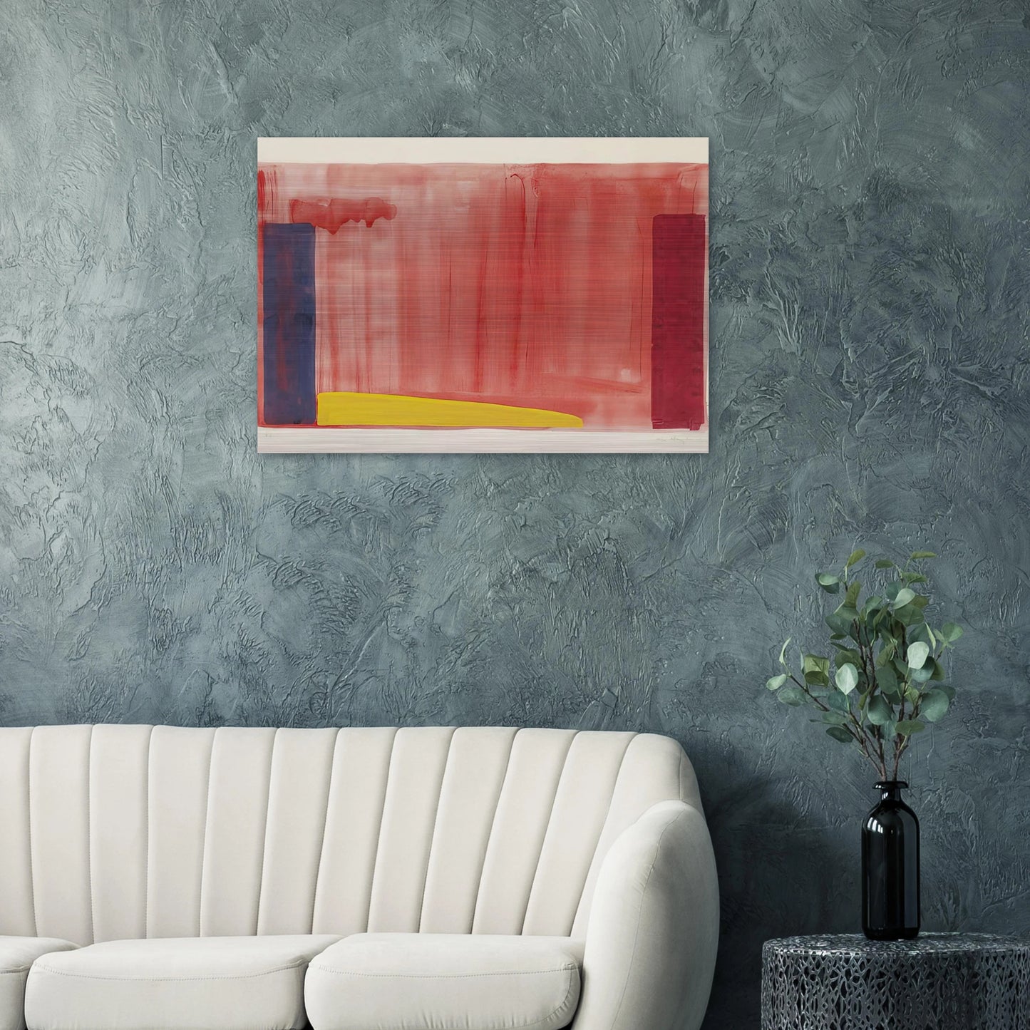 Untitled - Color Field Painting - John Hoyland Brushed Aluminum Print - 70x100 cm / 28x40 inches | John Hoyland Aluminum Print | John Hoyland Prints