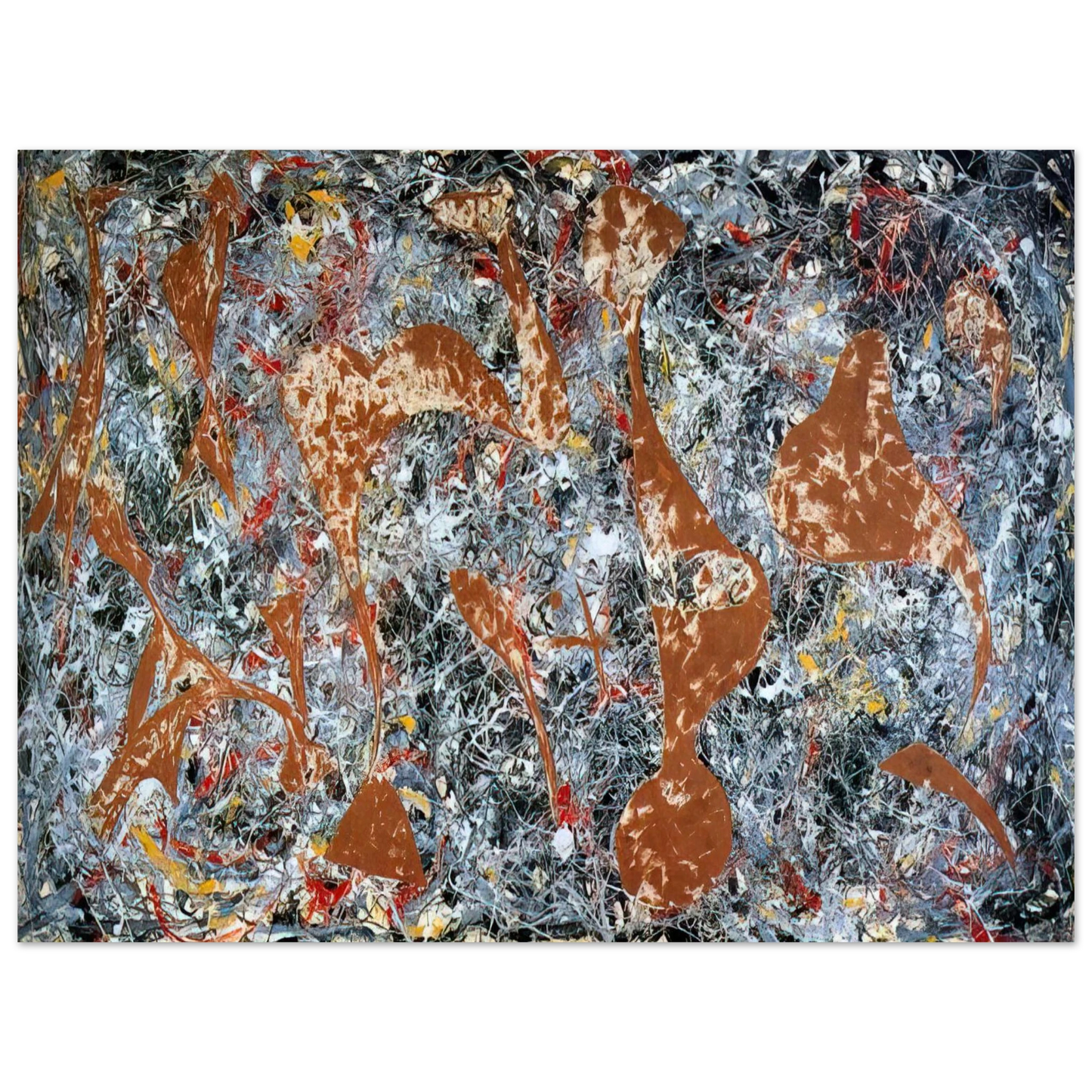 Jackson Pollock - NUMBER 7 OUT OF THE WEB 1949 Fine Art Poster - Default Title
