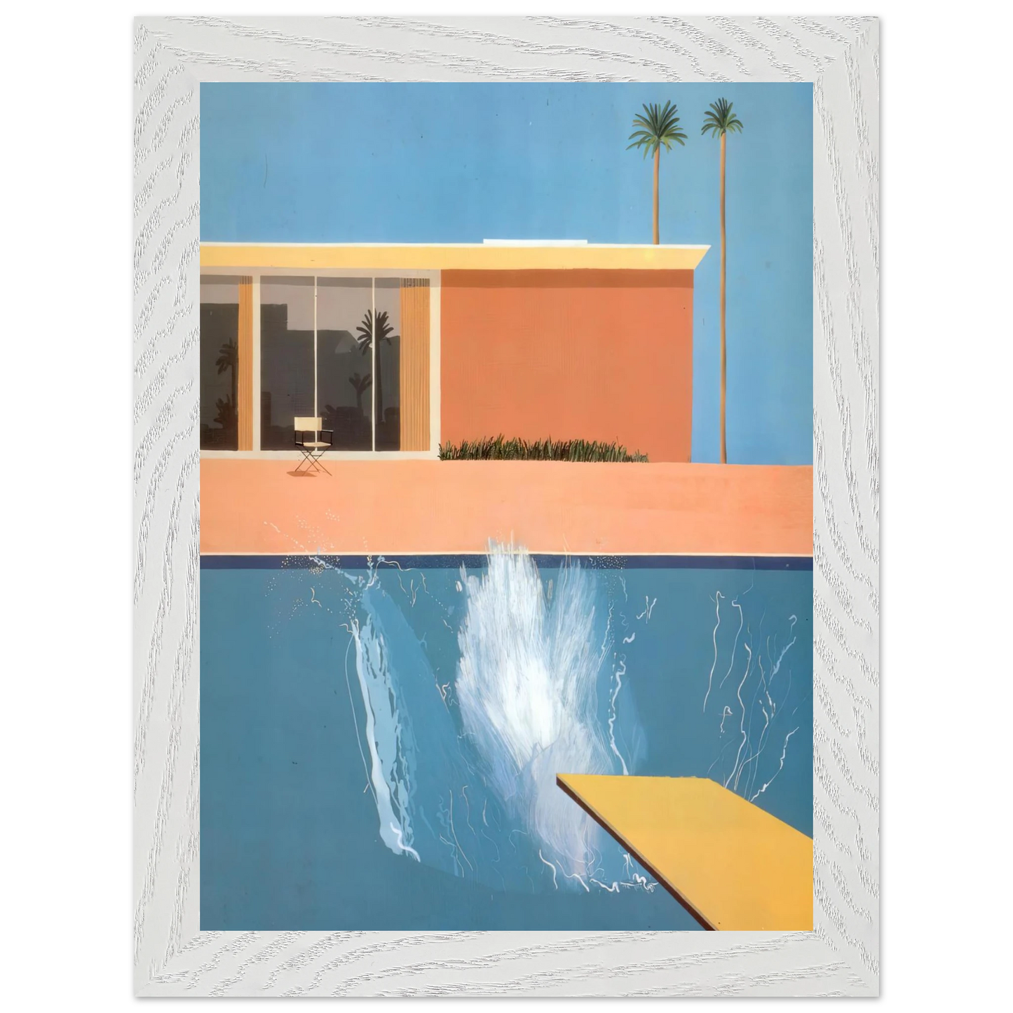 David Hockney - David Hockney Wall art - 30x40 cm / 12x16 Inches - Premium Wooden Framed Poster With Fine Art Paper - Black frame