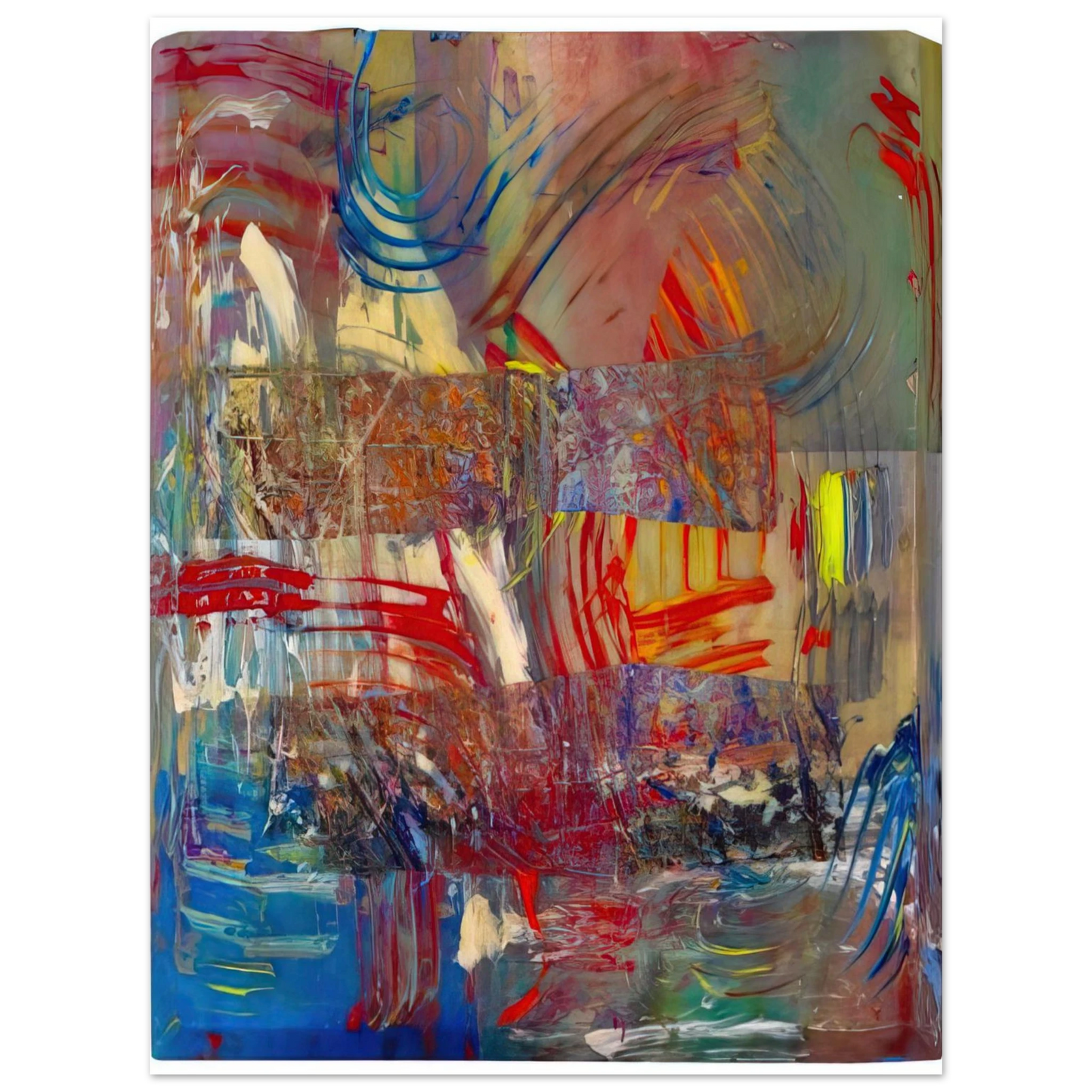 Sam Gilliam - Horses Upside Down Fine Art Poster - Default Title