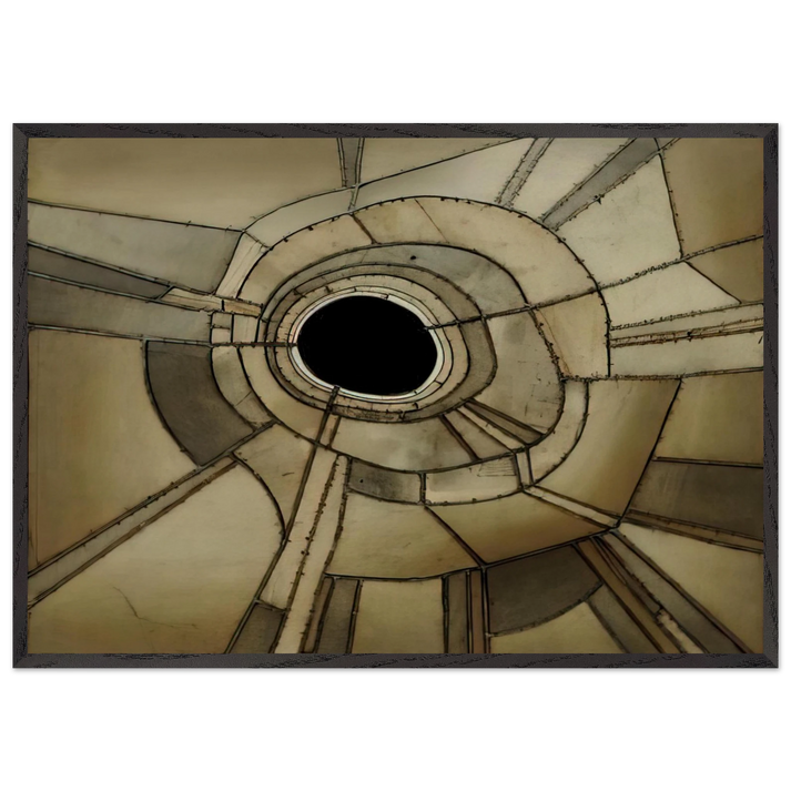 UNTITLED 1959 N1 - Lee Bontecou 70x100 cm / 28x40 inches Framed Art Print – Black Wooden Frame