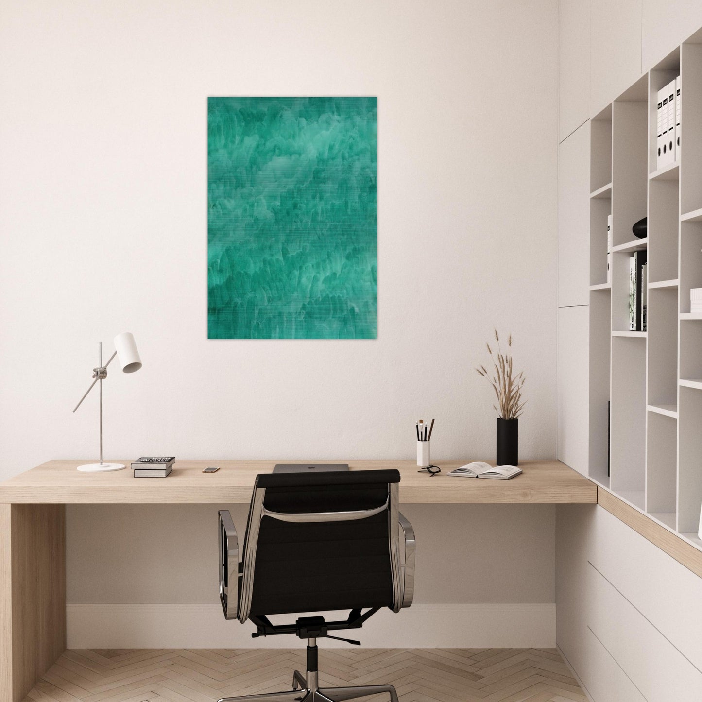 Viridian - Marcia Hafif Brushed Aluminum Print - 70x100 cm / 28x40 inches | Marcia Hafif Aluminum Print | Marcia Hafif Prints