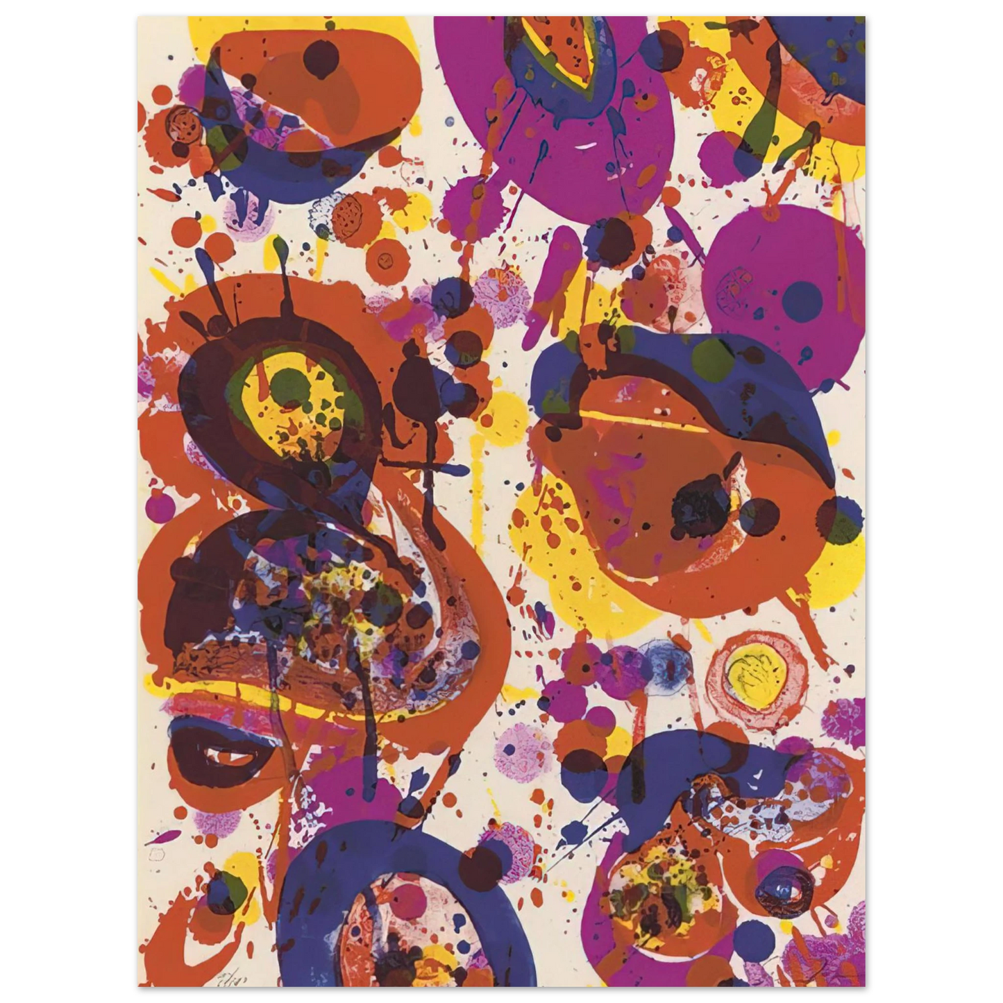 Sam Francis - Untitled from Pasadena Box Lembark L57 Fine Art Poster - Default Title