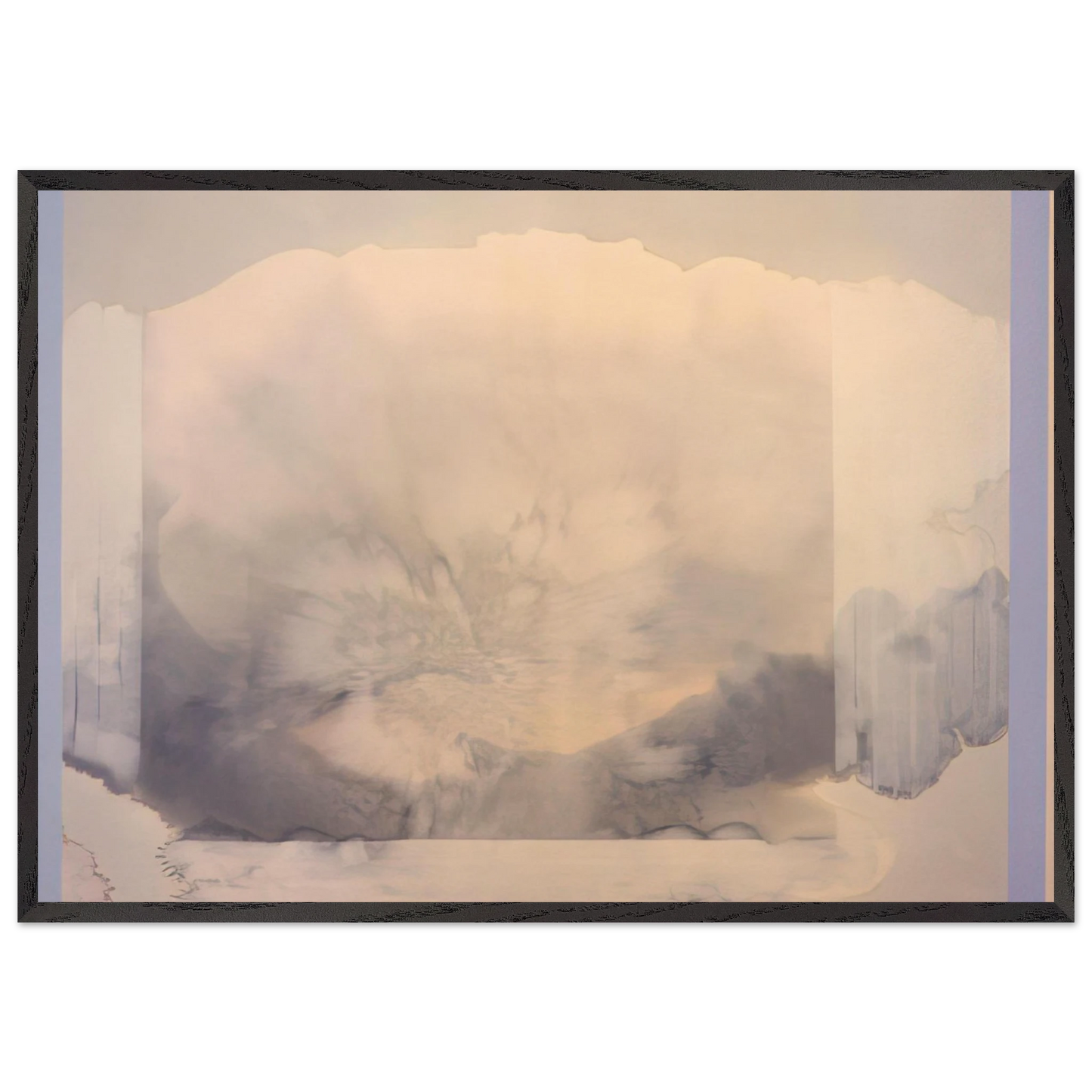 In The Divine - 1986 - Ronnie Landfield 70x100 cm / 28x40 inches Framed Art Print – Black Wooden Frame