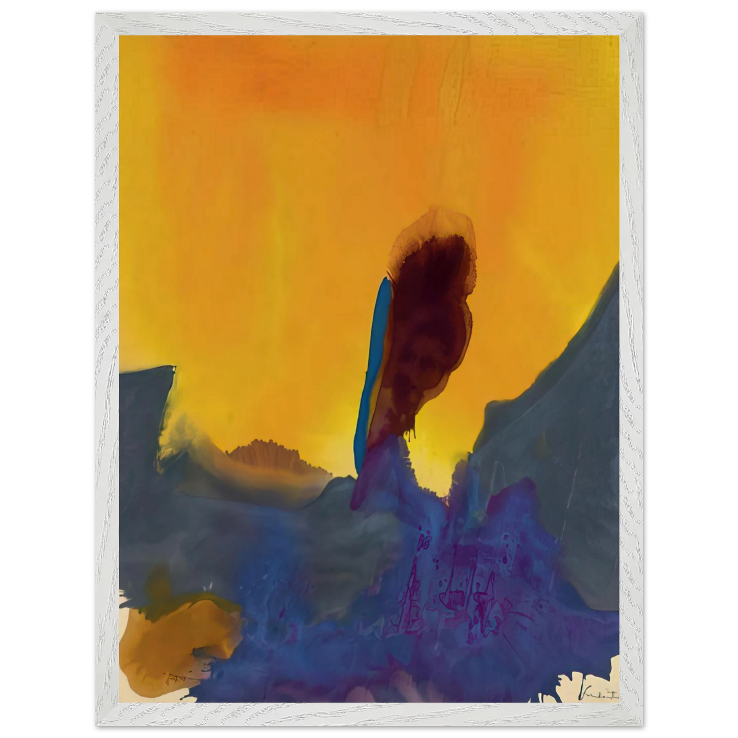 Helen Frankenthaler - Glow II - 1968 Wall art - 20x25 cm / 8x10 inches - Fine Art Poster - -