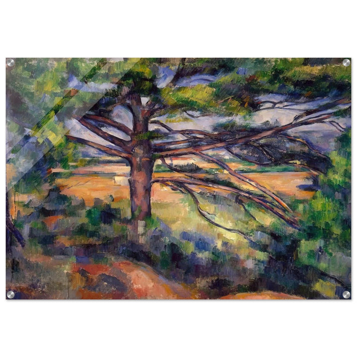 Large Pine and Red Earth - Paul Cézanne Acrylic Print - 70x100 cm / 28x40″ inches