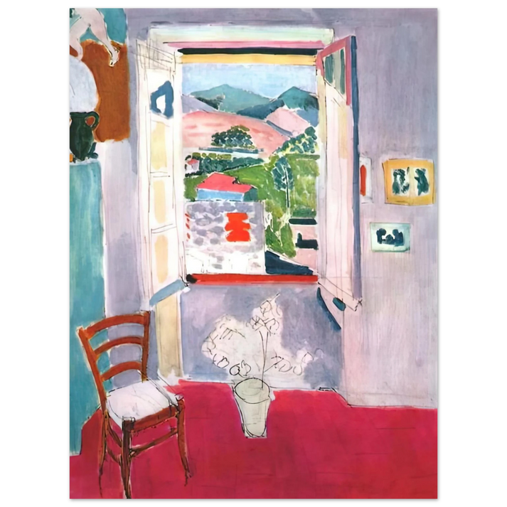 Henri Matisse - OPEN WINDOW AT COLLIOURE 1910 75x100 cm / 30x40inches Fine Art Poster