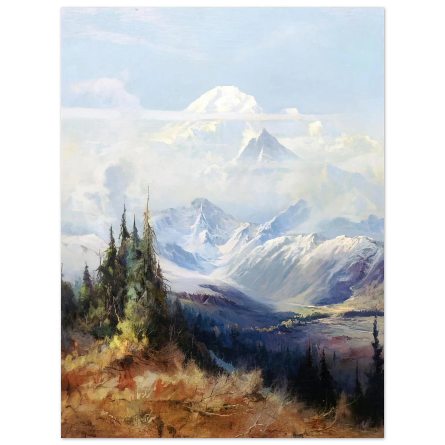 Sydney Laurence - Mount McKinley in Mist - Romanticism Fine Art Poster - Default Title
