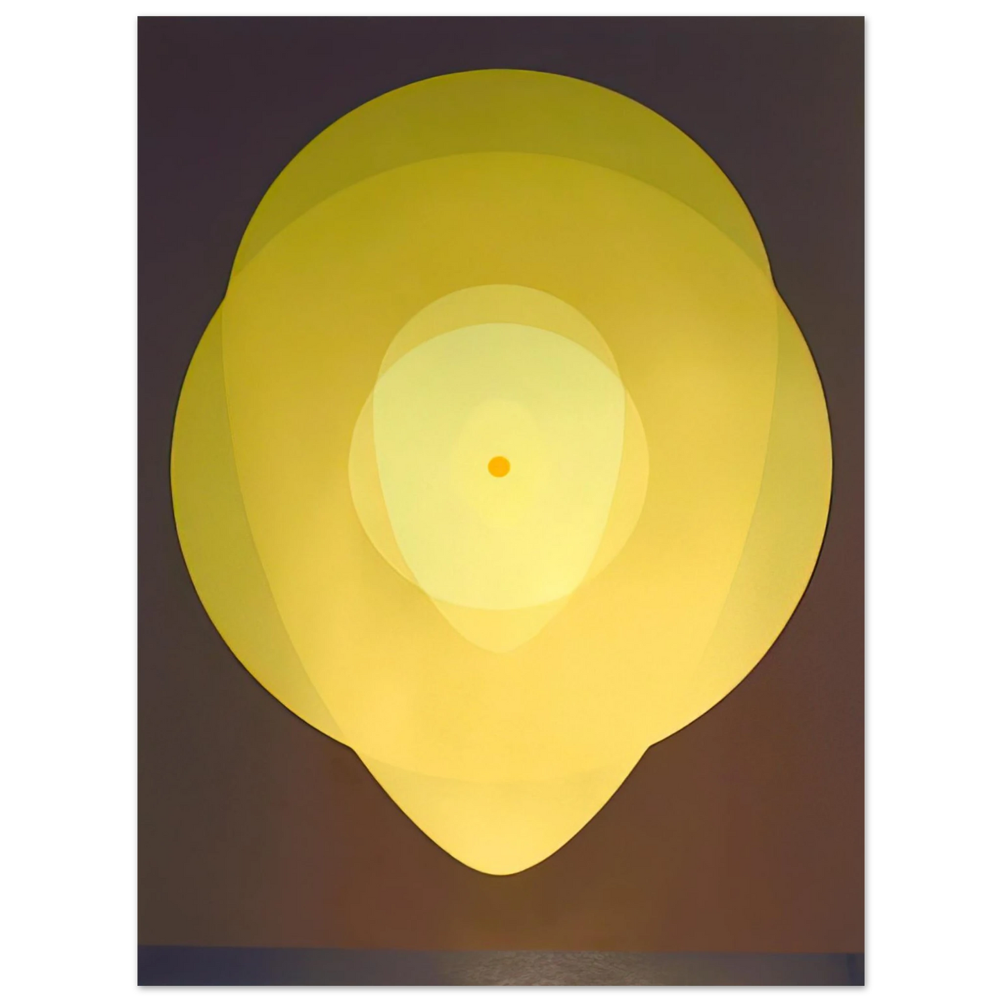 Clarence Holbrook Carter - Yellow Mandala - 1970 Fine Art Poster - Default Title