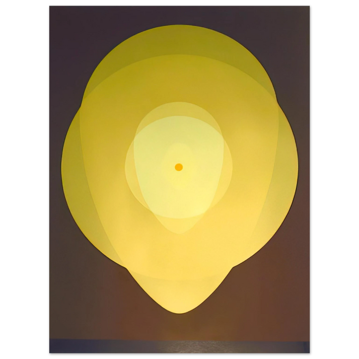 Clarence Holbrook Carter - Yellow Mandala - 1970 75x100 cm / 30x40inches Fine Art Poster