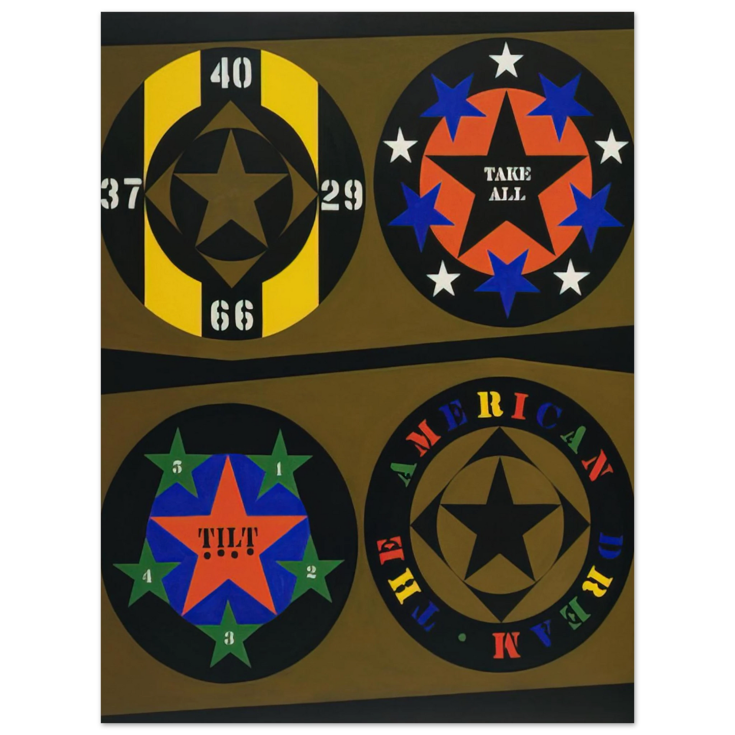 Robert Indiana - The American Dream, I Fine Art Poster - Default Title