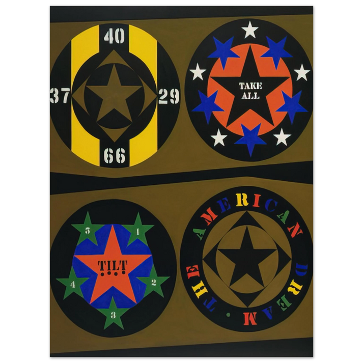 Robert Indiana - The American Dream, I 75x100 cm / 30x40inches Fine Art Poster