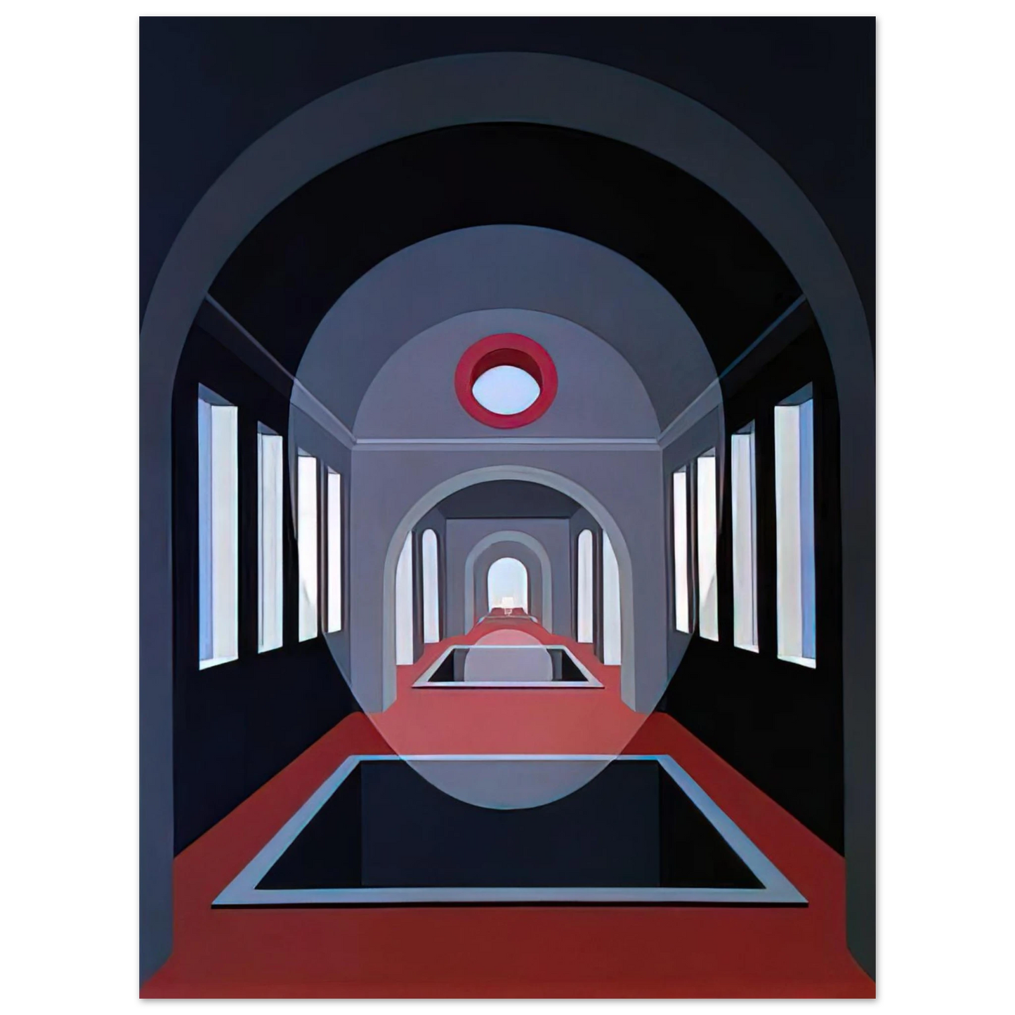 Clarence Holbrook Carter - Transection #15 - 1972 Fine Art Poster - Default Title