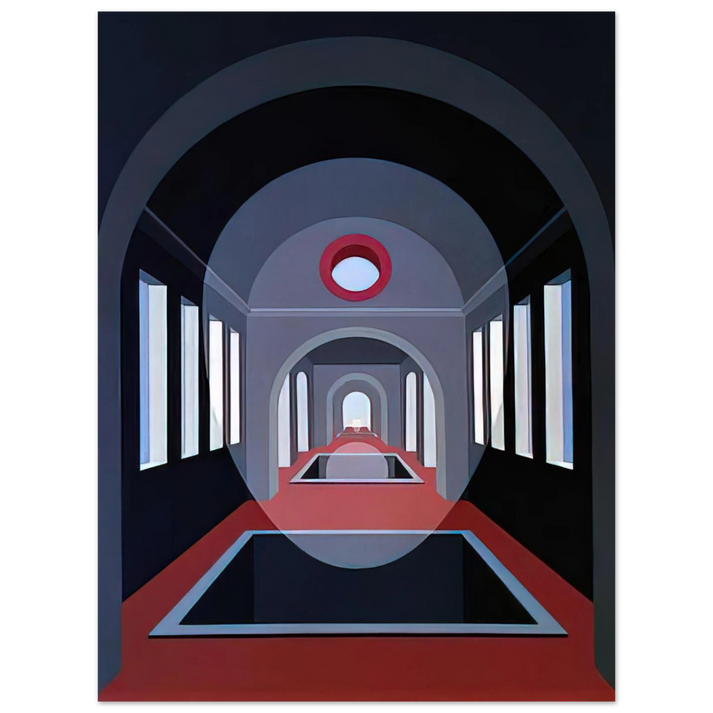 Clarence Holbrook Carter - Transection #15 - 1972 75x100 cm / 30x40inches Fine Art Poster