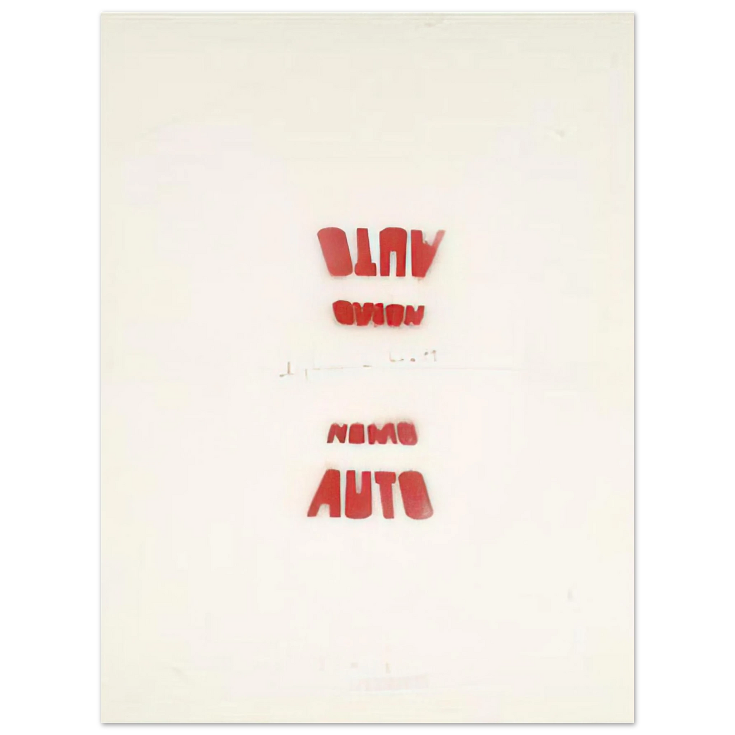 Alighiero Boetti - AUTO NOMO I VEDENTI 1979 Fine Art Poster - Default Title