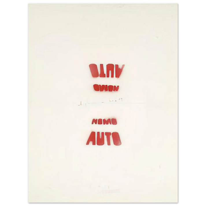 Alighiero Boetti - AUTO NOMO I VEDENTI 1979 75x100 cm / 30x40inches Fine Art Poster