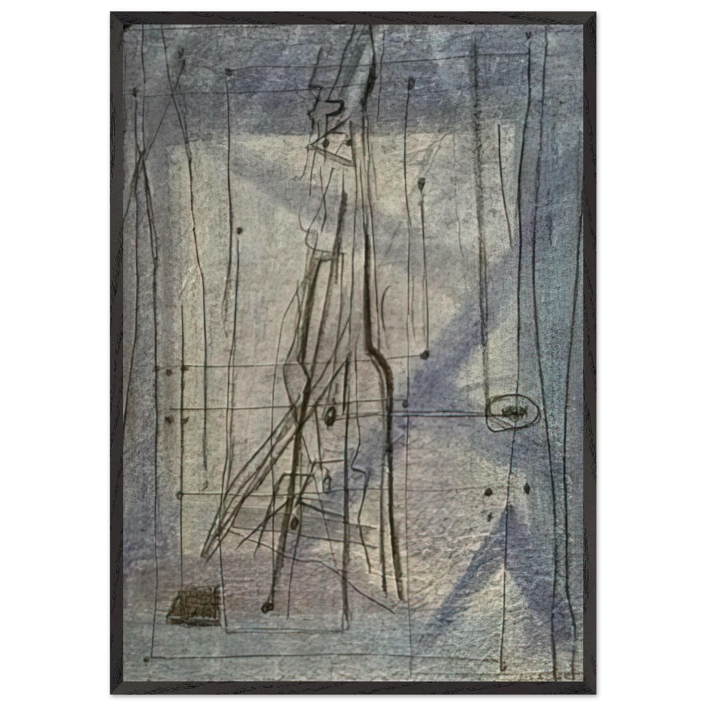 Diario - 1954 - Bice Lazzari Framed Art Print – Black Wooden Frame - Default Title - -Framed Art Print