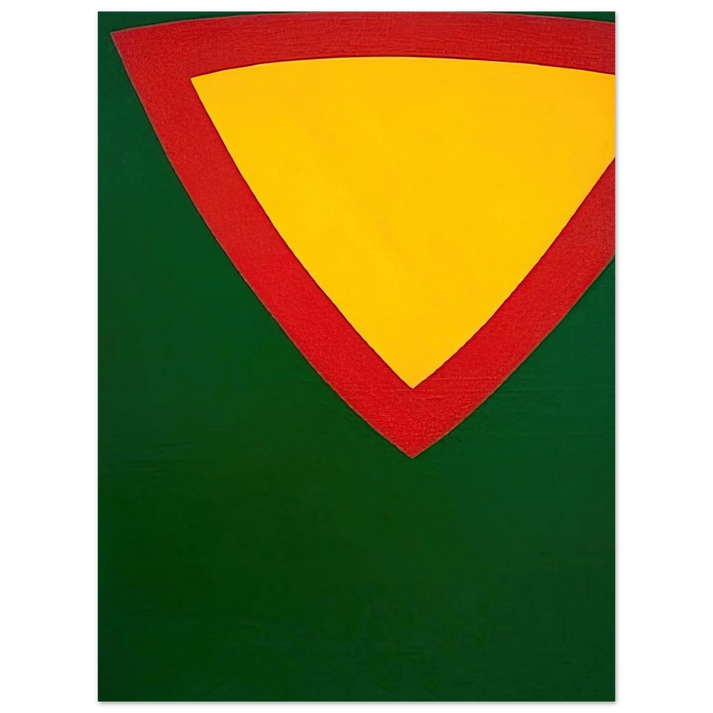 Al Held - Purple Triangle 75x100 cm / 30x40inches Fine Art Poster