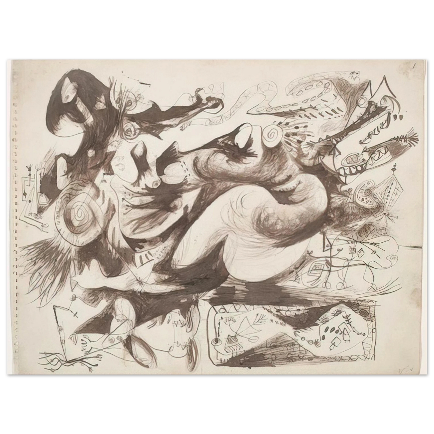 Jackson Pollock - UNTITLED O CONNOR THAW 770 Fine Art Poster - Default Title