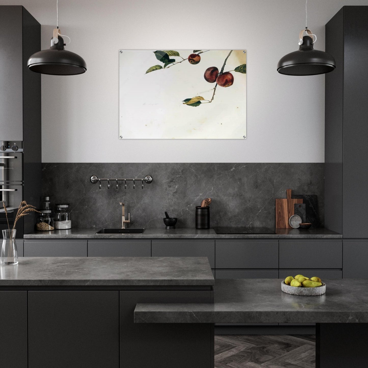 APPLES ON A BOUGH STUDY BEFORE PICKING - Andrew Wyeth Acrylic Print - 70x100 cm / 28x40″ inches