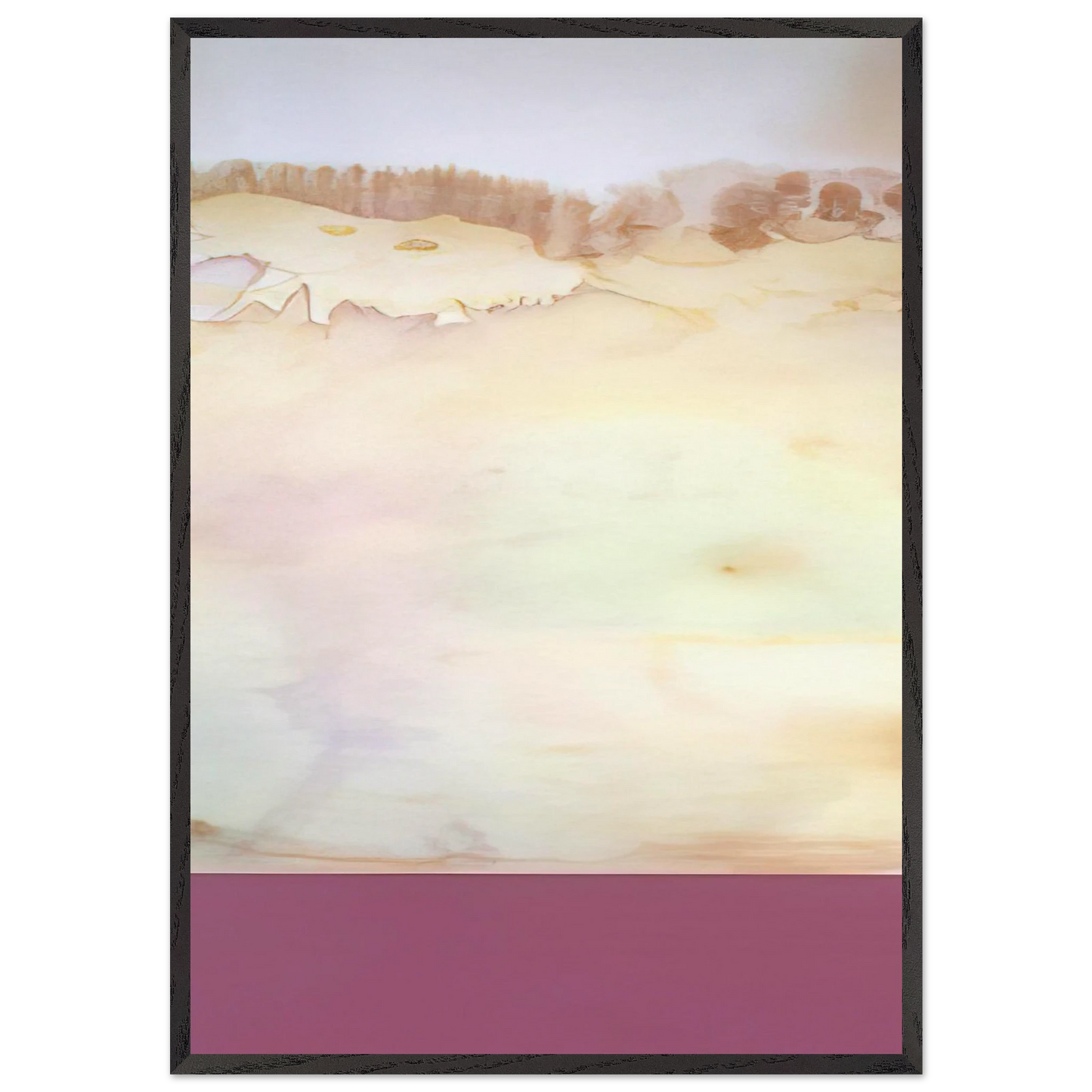 Akrab - 1969 - Ronnie Landfield 70x100 cm / 28x40 inches Framed Art Print – Black Wooden Frame