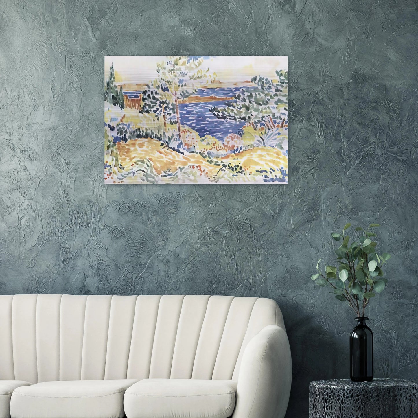 Lavender - Henri-Edmond Cross Brushed Aluminum Print - 70x100 cm / 28x40 inches | Henri-Edmond Cross Aluminum Print | Henri-Edmond Cross Prints